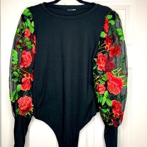 Fashion Nova’s Flower Affair Bodysuit